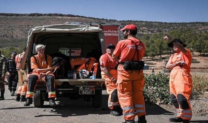 برقية شكر وامتنان من الملك إلى المنسق الوطني لفريق البحث والإنقاذ الدولي للمملكة المتحدة