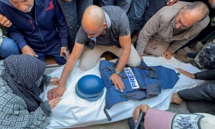 غزة : ارتفاع عدد الشهداء الصحافيين إلى 92