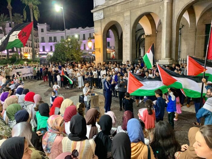 مظاهرات في عدة مدن مغربية تنديدا بمخطط ترامب لتهجير الفلسطينيين